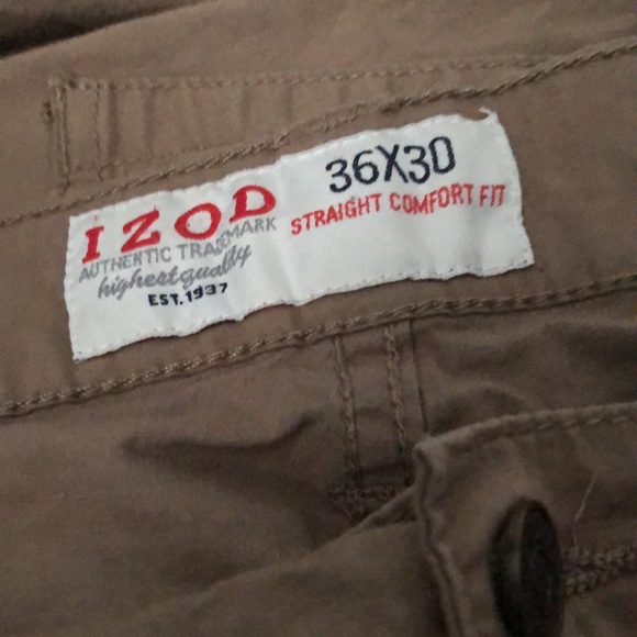 IZOD khakis 36x30 straight comfort fit - Picture 4 of 4